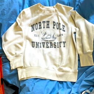 Cream waffle knit sweater